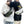 Transparent PVC chest bag with black or white trim