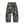 Grey tree camo trousers laid flat from the front, the barrel leg curving out through the thigh