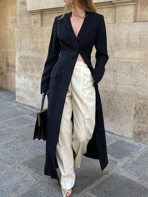 Trench Long Jacket Women Spring Windbreaker