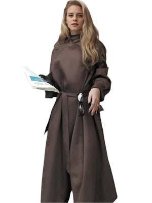 Trench Oblique Buckle Spring Jacket