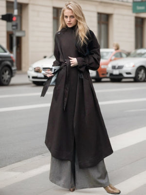 Trench Oblique Buckle Spring Jacket