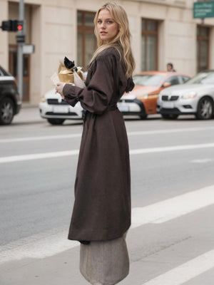 Trench Oblique Buckle Spring Jacket