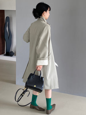 Trench Turtleneck Spring Women Jacket