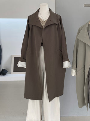 Trench Turtleneck Spring Women Jacket