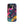 Trendsetting Colorful iPhone Case for iPhone 15, back view of the colorful cyborg with pink visor sticker-style print