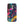 Trendsetting Colorful iPhone Case for iPhone 16, back view of the colorful cyborg with pink visor sticker-style print