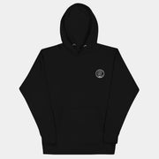 Trendiger bestickter Hoodie in Schwarz