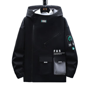 Trendy Handsome Techwear Hoodie