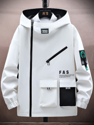 Trendy Handsome Techwear Hoodie