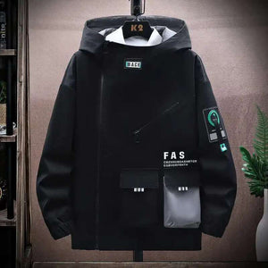 Trendy Handsome Techwear Hoodie