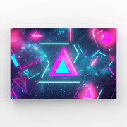 Triangular Cosmos Cyberpunk Art