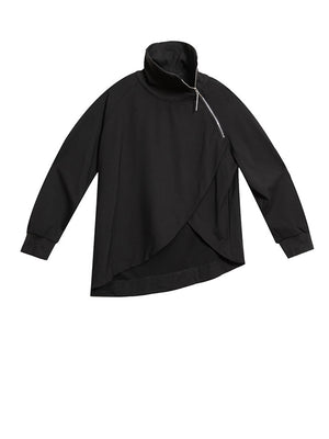Turtle Neck Black T Shirt Women's