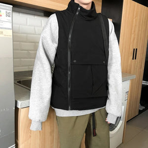 Turtleneck Cargo Vest