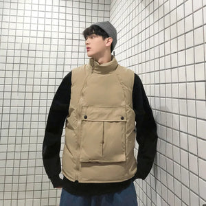 Turtleneck Cargo Vest