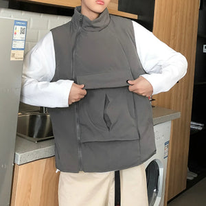 Turtleneck Cargo Vest