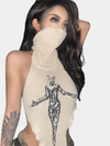 Turtleneck Crop Top Sleeveless