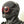 Black cyberpunk mask with twin red LED ring eyes and side canisters