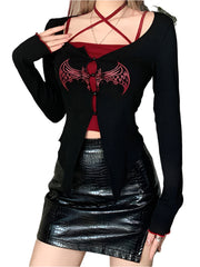Zweiteiliges Set Top Schwarz