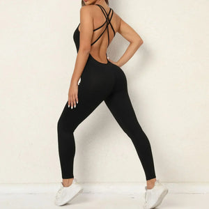 Unitard Scrunch Jumpsuit Sleeveless