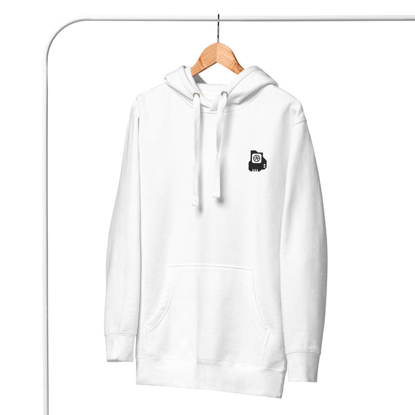 Urban Embroidered White Hoodie