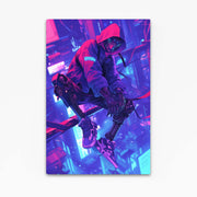 Urban Skater Cyberpunk Art