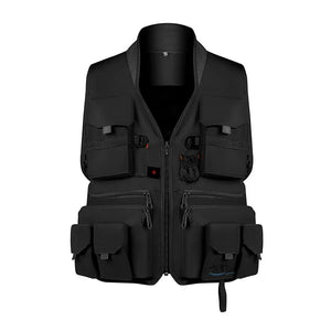 Utility pocket cargo vest in khaki, army green, pea green or grey