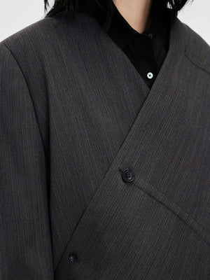 V-neck Asymmetric Jacket Women Spring