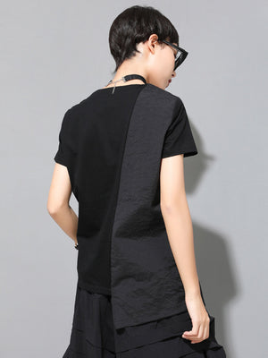 V Neck Black T Shirt Women's