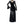 V-neck Long Goth Velvet Dress