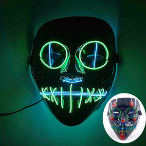 Masque Cyberpunk Halloween Néon Led