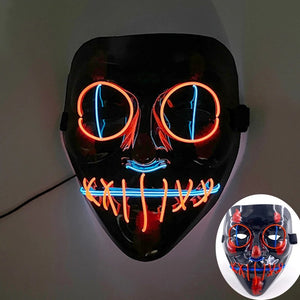 Masque Cyberpunk Halloween Néon Led