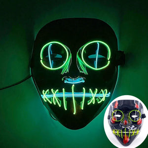 Masque Cyberpunk Halloween Néon Led