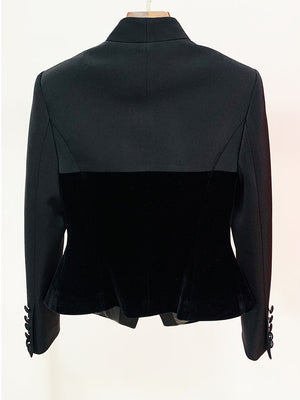 Velvet Spliced Women Jacket Spring