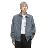 Vertical Stripe Y2K Zipper Jacket