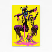 Art cyberpunk au néon vibrant