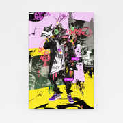 Art cyberpunk urbain dynamique