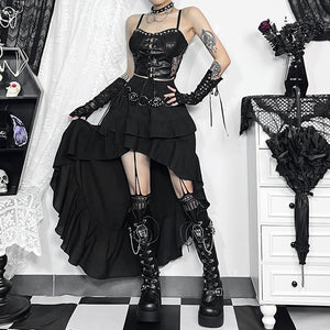 Vintage 90S Goth Long Skirt