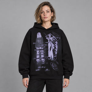 Vintage Aesthetic Y2k Hoodie – worn by a woman