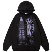 Sudadera con capucha estética vintage Y2K