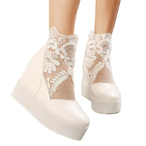 Vintage Embroider Women Shoes Y2K