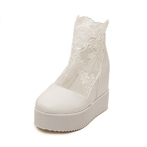 Vintage Embroider Women Shoes Y2K