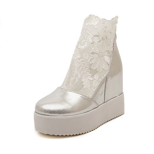 Vintage Embroider Women Shoes Y2K