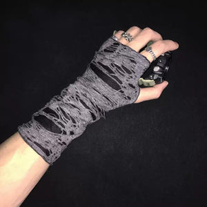 Vintage Goth Gloves Fingerless