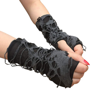 Vintage Goth Gloves Fingerless