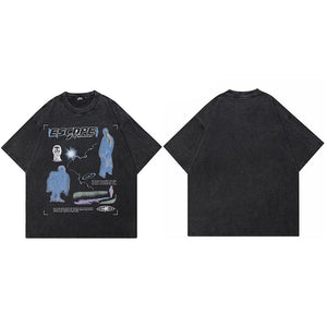 Vintage Graphic Escape T Shirt Y2K