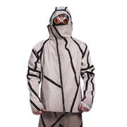Veste cyberpunk vintage à capuche