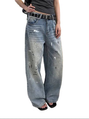 Vintage Painted Y2K Jeans Women