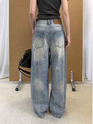 Vintage Painted Y2K Jeans Women