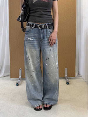 Vintage Painted Y2K Jeans Women