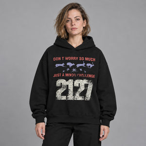 Vintage Printed Y2K Hoodie – worn by a woman